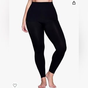 Black High Waisted Compression Leggings XXL